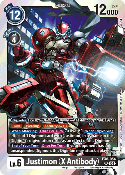 EX8-054 Justimon (X Antibody) Single