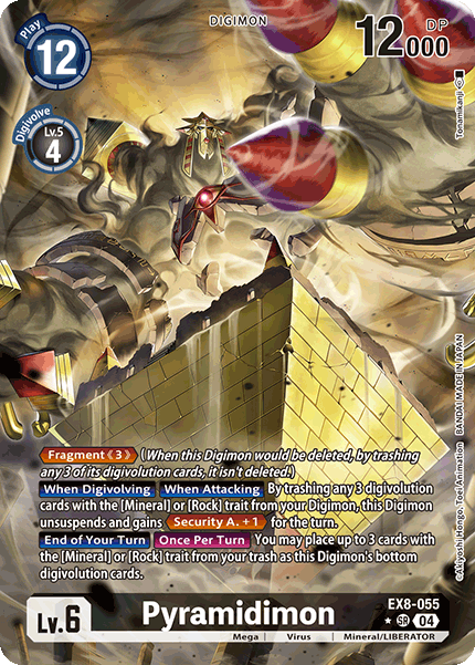 EX8-055 Pyramidimon Alt Art Single