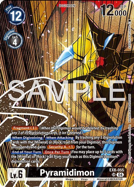 EX8-055 Pyramidimon (Digimon Liberator Debuggers Set) Single