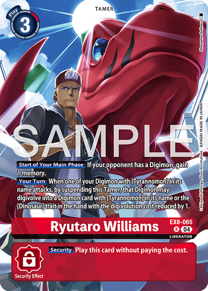 EX8-065 Ryutaro Williams (Digimon Liberator Debuggers Set) Single