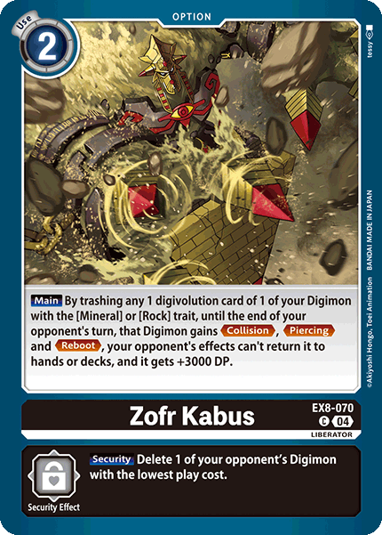 EX8-070 Zofr Kabus Single