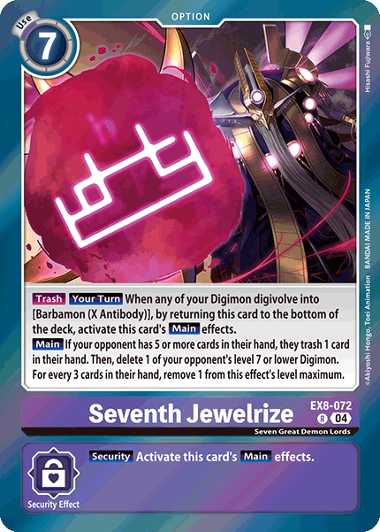 EX8-072 Seventh Jewelrize Single