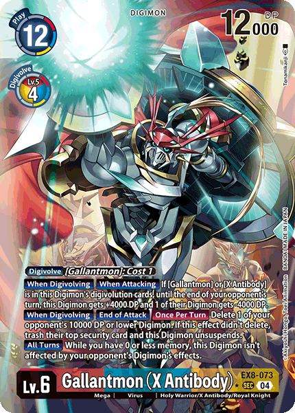 EX8-073 Gallantmon (X Antibody) Alt Art Single