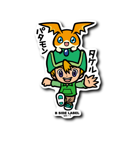 T.K. & Patamon B-Side Label Digimon Sticker