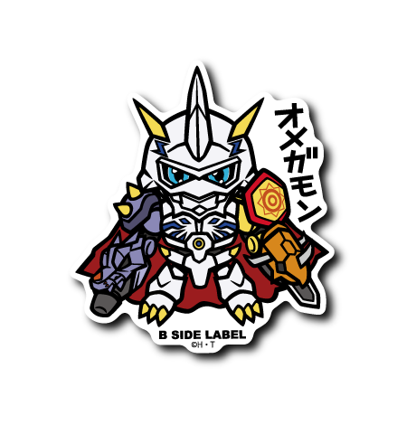 Omnimon (Omegamon) B-Side Label Digimon Sticker