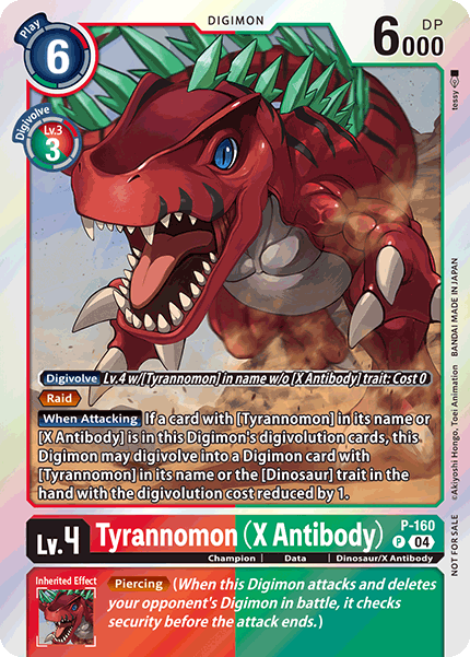P-160 Tyrannomon (X Antibody) Single