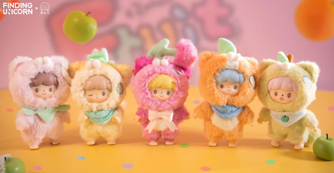Finding Unicorn zZoton My Little Cat Fruit Party Blind Box Plush Figure
