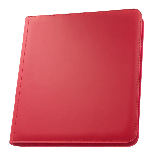 Palms Off STEALTH 12 Pocket Zip Trading Card Binder - Red