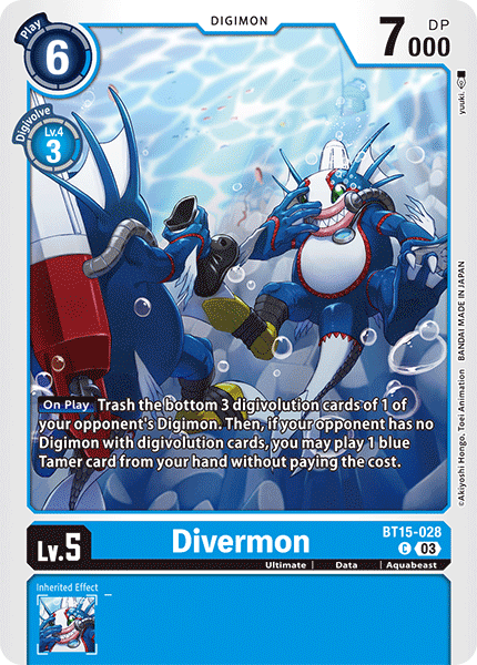 BT15-028 Divermon Single Mr Present BT15-028 Divermon Single Mr Present