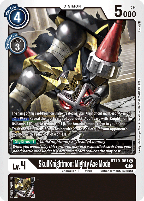 BT10-061 SkullKnightmon: Mighty Axe Mode Single