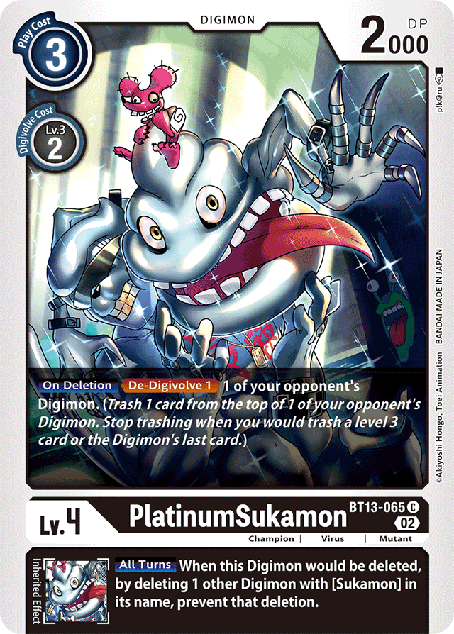 BT13-065 PlatinumSukamon Single