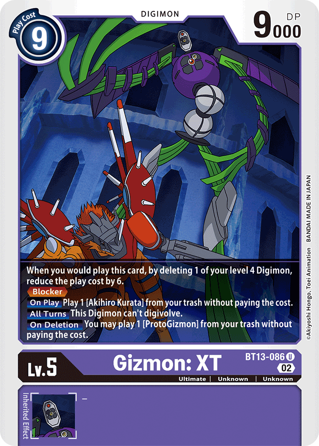BT13-086 Gizmon: XT Single
