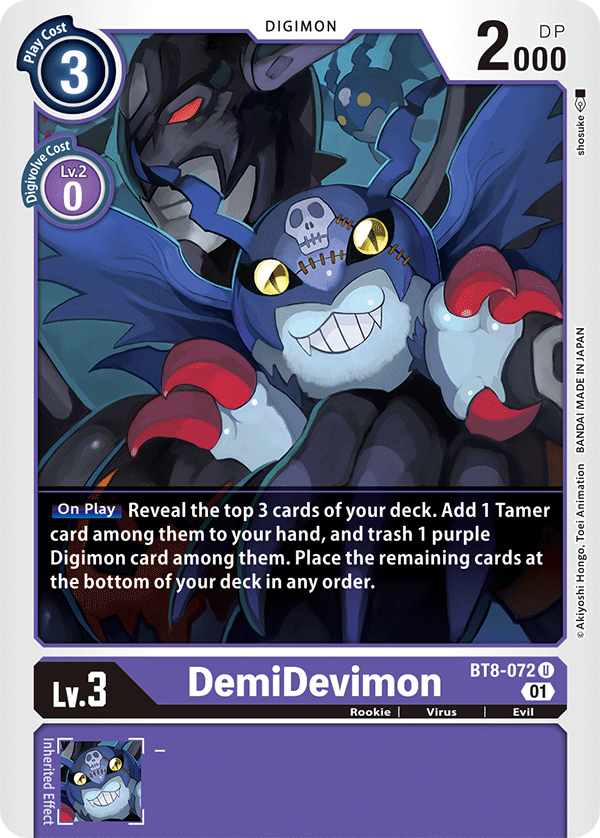 BT8-072 DemiDevimon Single