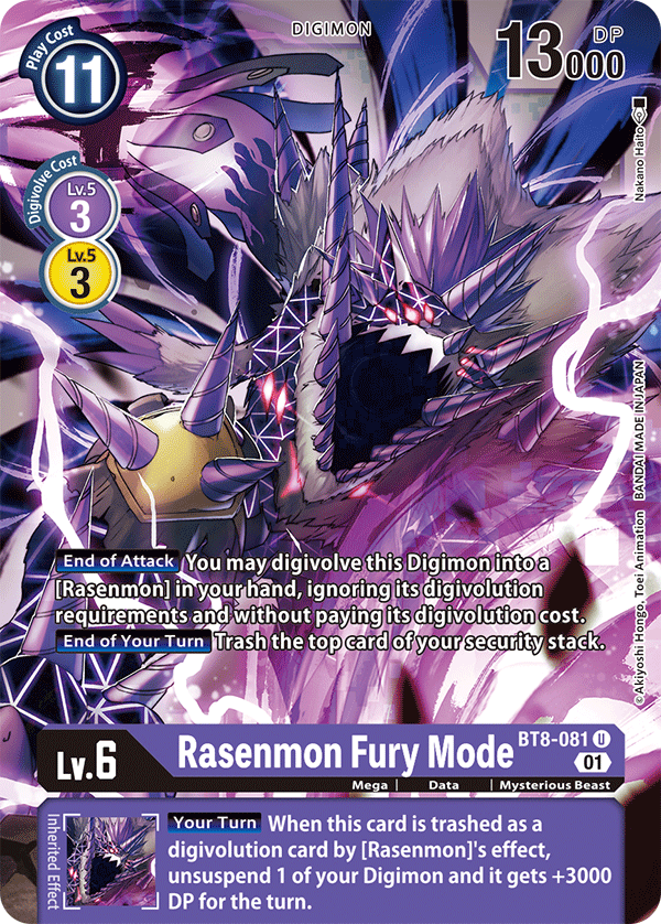 BT8-081 Rasenmon Fury Mode Single