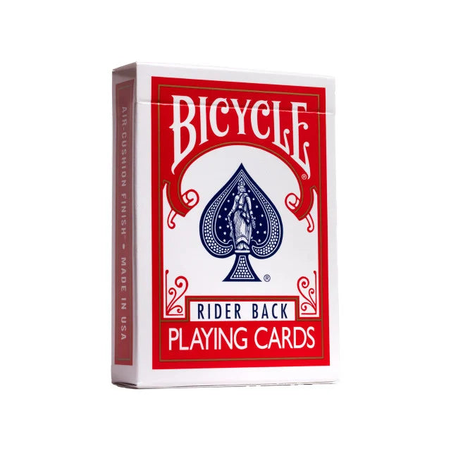 Bicycle Butterfly Marked Deck Rider Back Red
