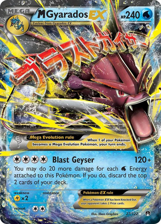 M Gyarados EX 27/122 Holo Single