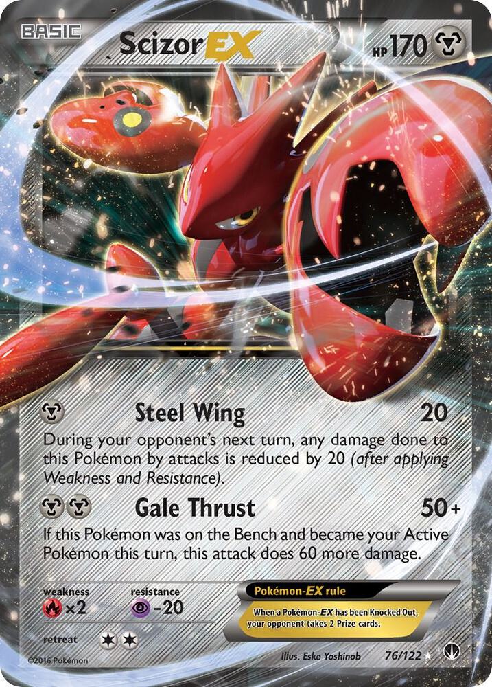 Scizor EX 76/122 Holo Single