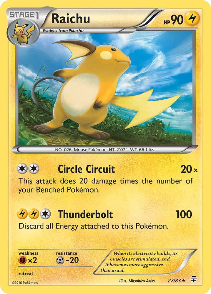 Raichu 27/83 Holo Single