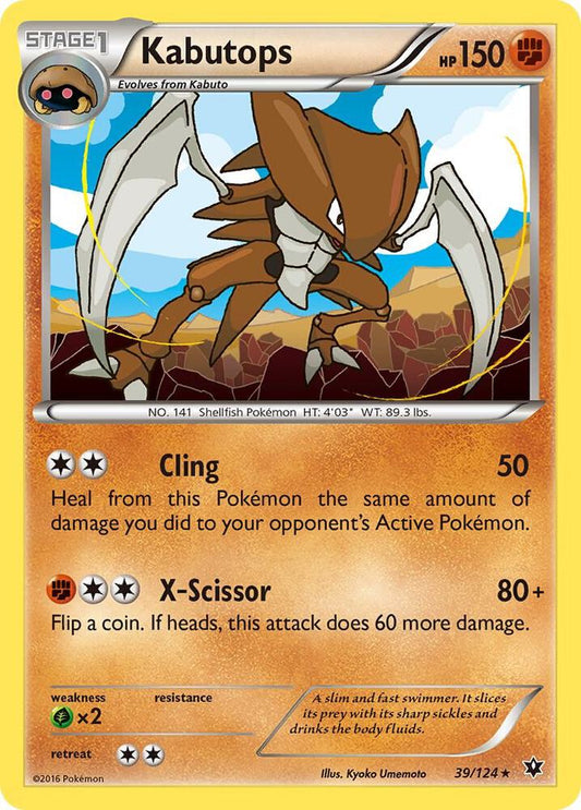 Kabutops 39/124 Single