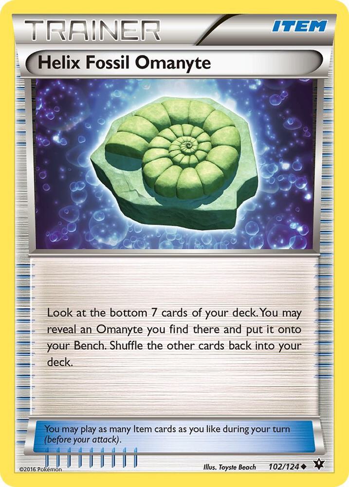 Helix Fossil Omanyte 102/124 Single