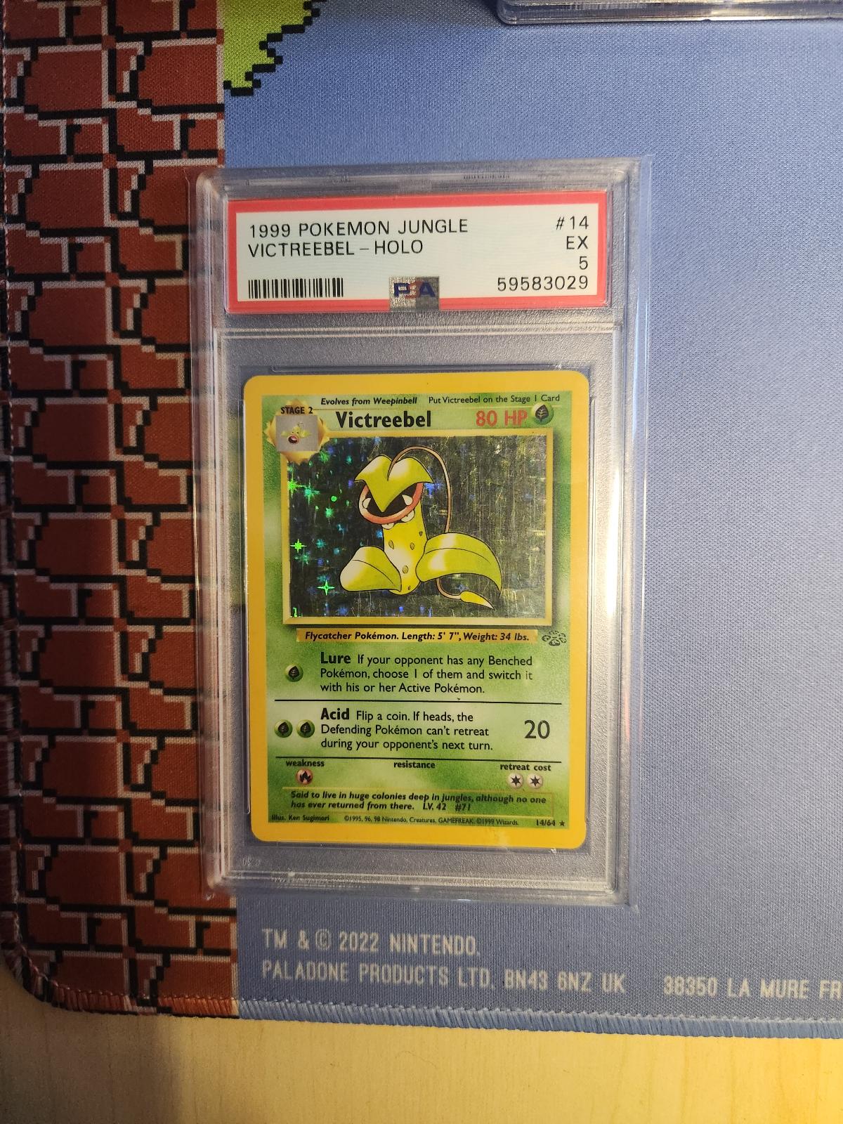 VICTREEBEL HOLO 14/64 JUNGLE POKEMON PSA 5