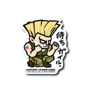 Guile B-Side Label Street Fighter Sticker
