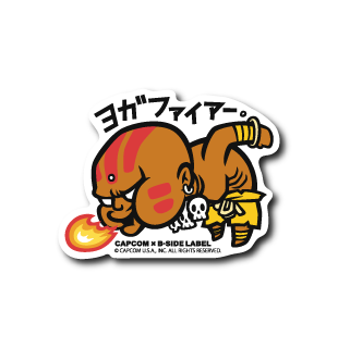 Dhalsim Yoga Fire B-Side Label Street Fighter Sticker