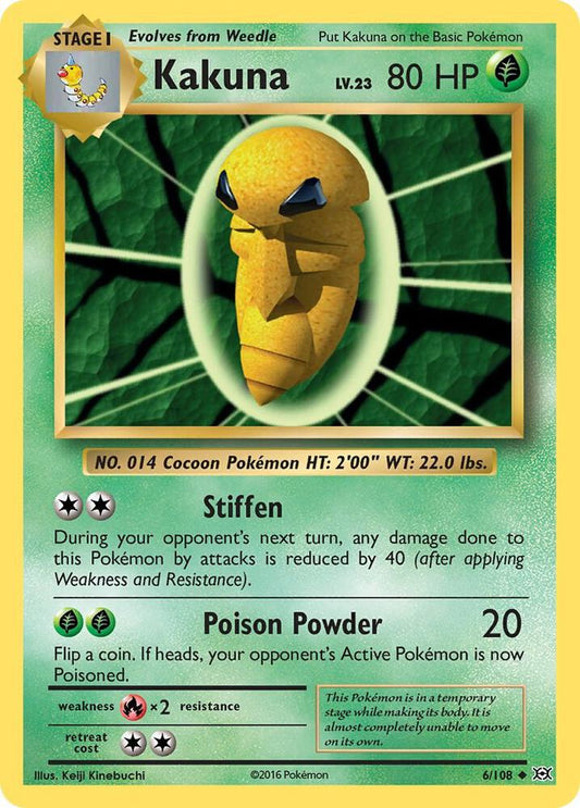Kakuna 6/108 Reverse Holo Single