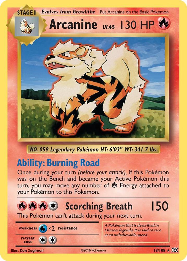 Arcanine 18/108 Single