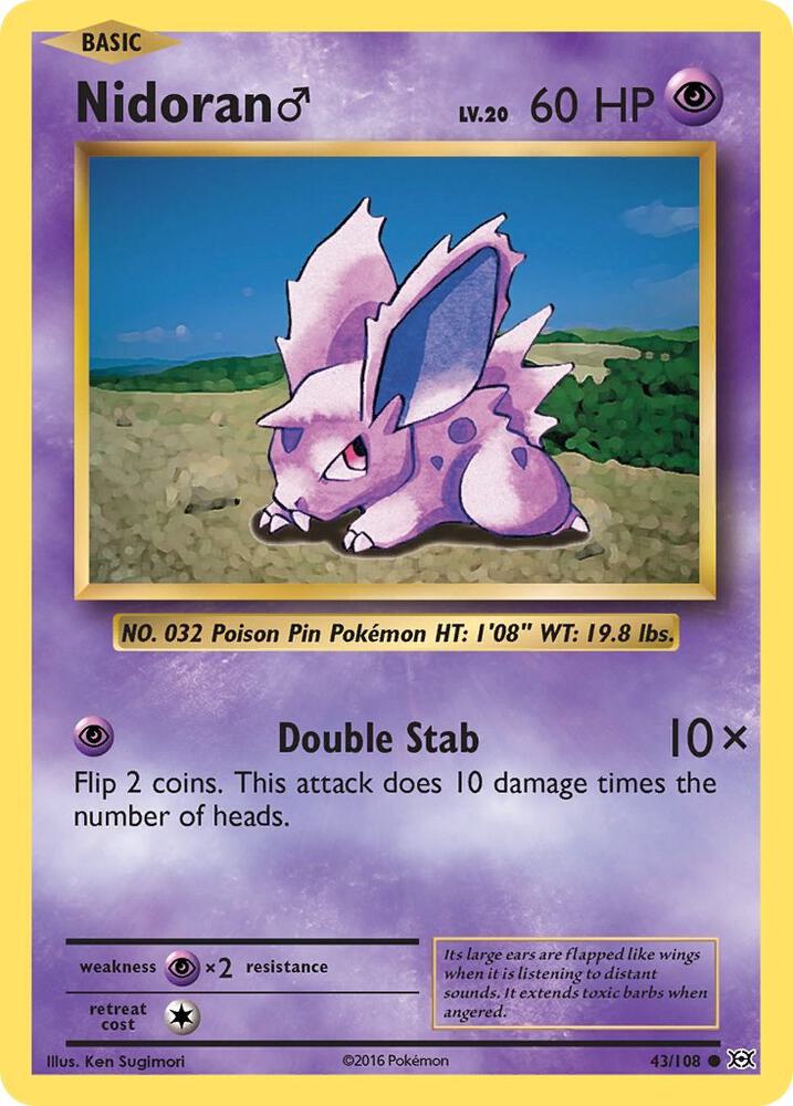 Nidoran M 43/108 Single