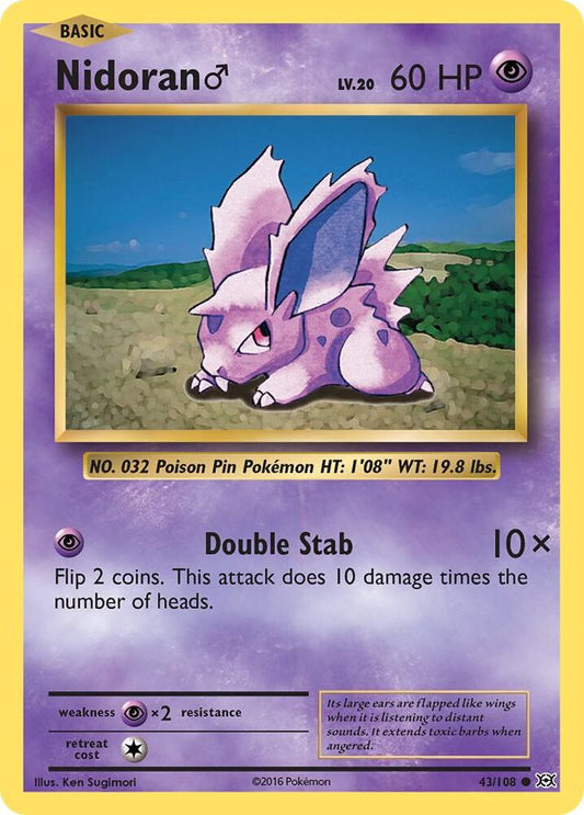 Nidoran M 43/108 Single