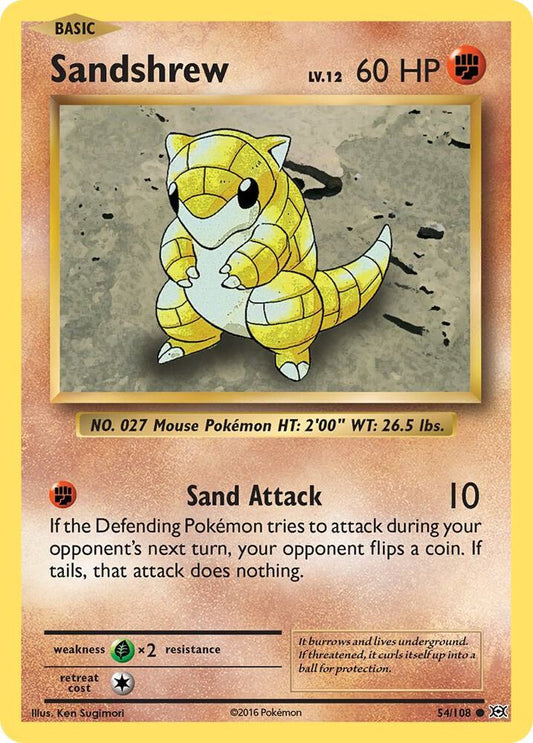 Sandshrew 54/108 Single