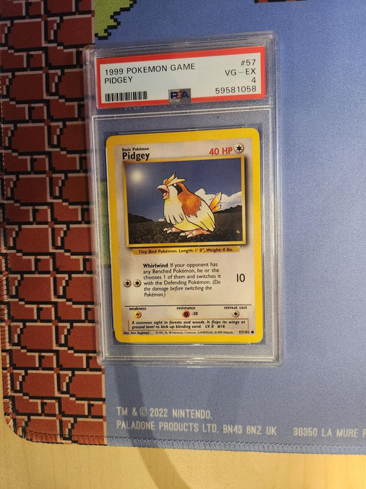 PIDGEY 57/102 GAME POKEMON PSA 4
