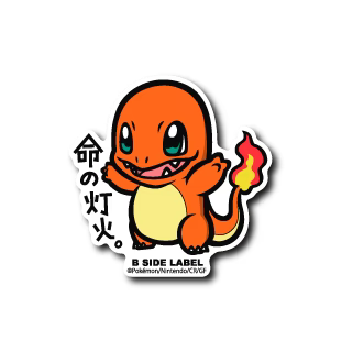 Charmander B-Side Label Pokémon Sticker