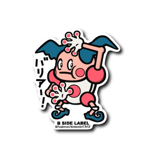 Mr. Mime B-Side Label Pokemon Center Sticker