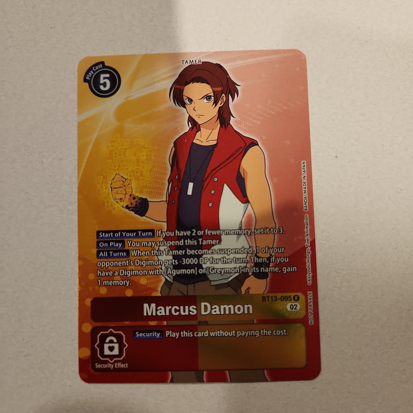 BT13-095 Marcus Damon Box Topper Single – Mr Present