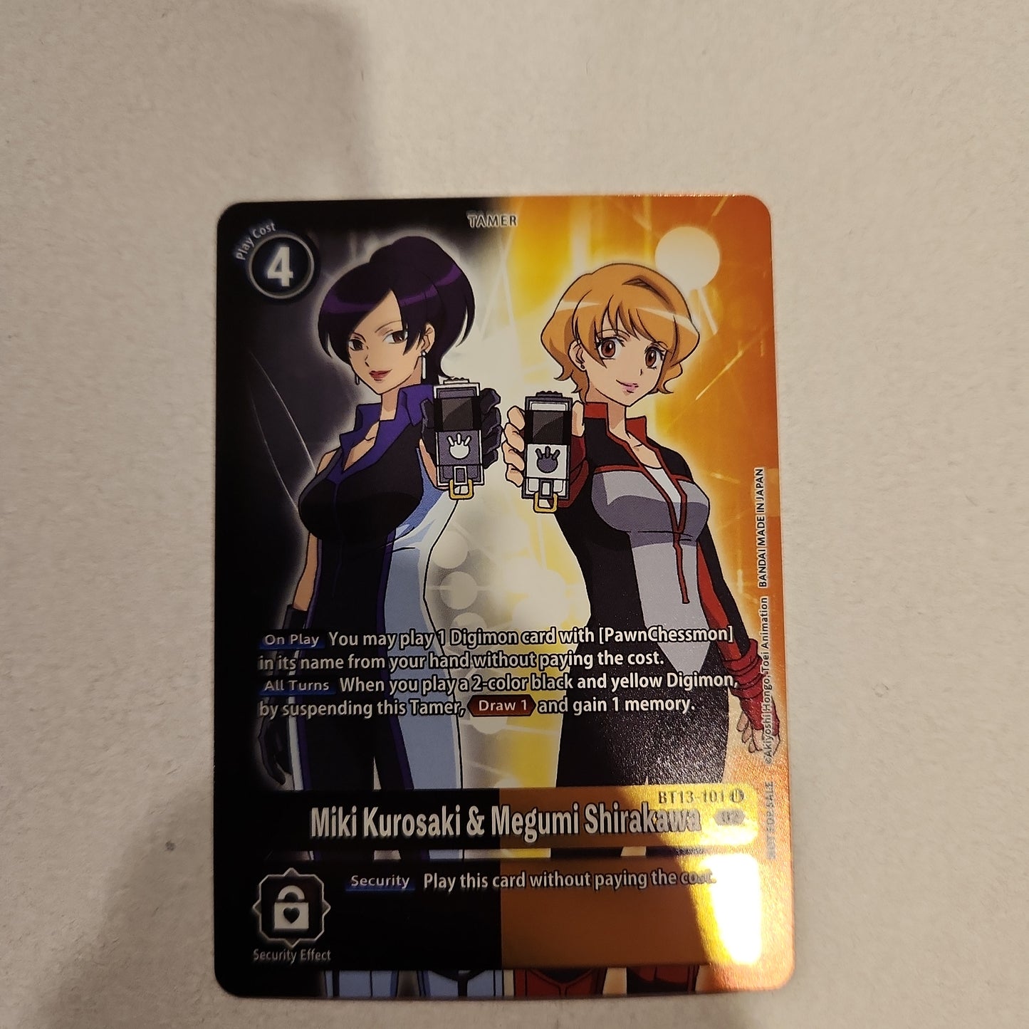 BT13-101 Miki Kurosaki & Megumi Shirakawa Box Topper Single