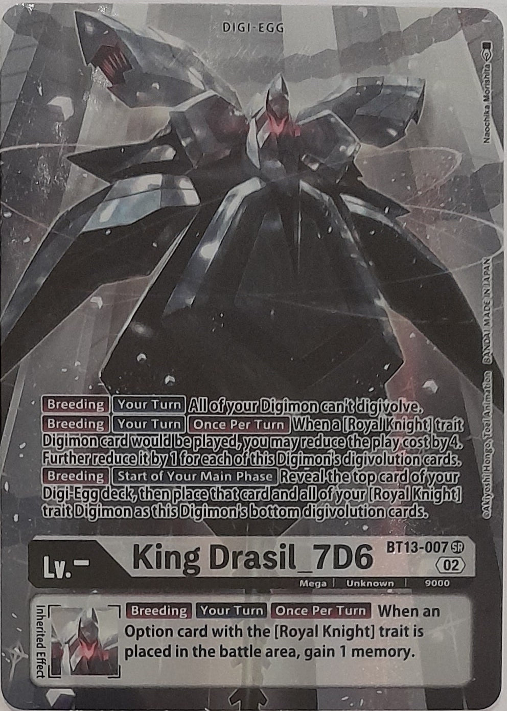 BT13-007 King Drasil_7D6 Alt Art Single