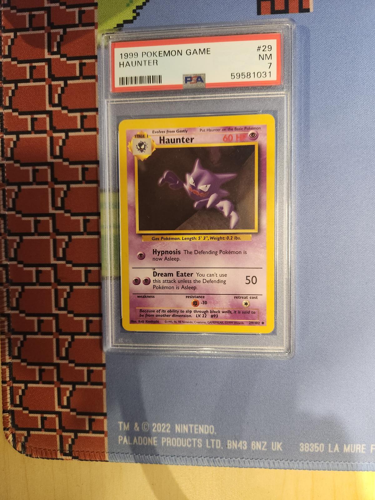 HAUNTER 29/102 GAME POKEMON PSA 7