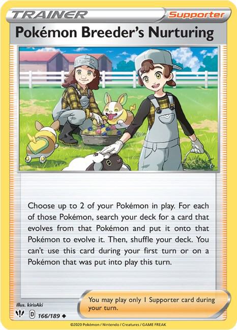 Pokemon Breeder's Nurturing 166/189 Single