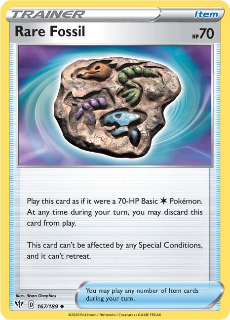 Rare Fossil 167/189 Single