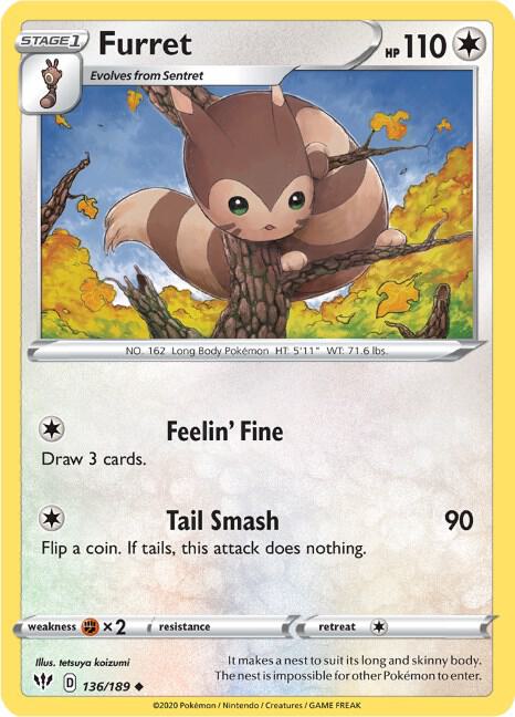 Furret 136/189 Single