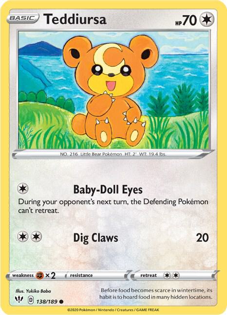 Teddiursa 138/189 Single