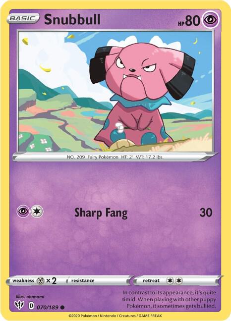 Snubbull 070/189 Reverse Holo Single