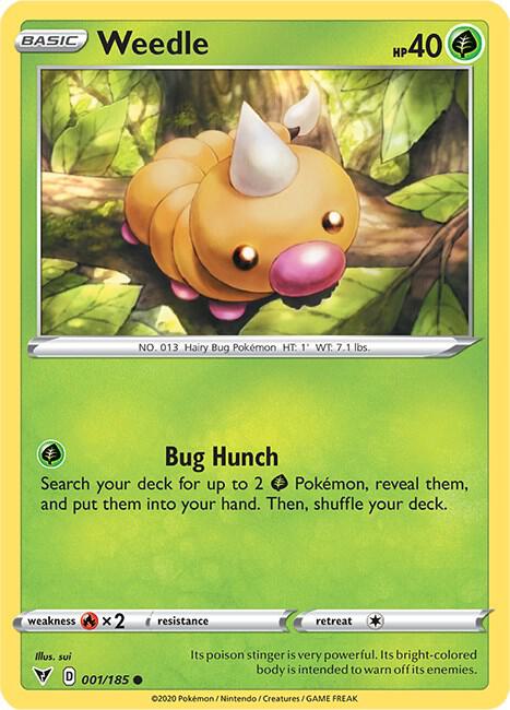 Weedle 001/185 Single