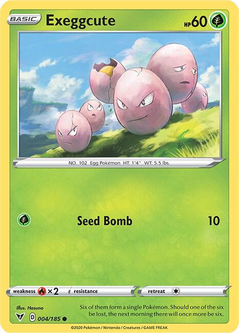 Exeggcute 004/185 Reverse Holo Single