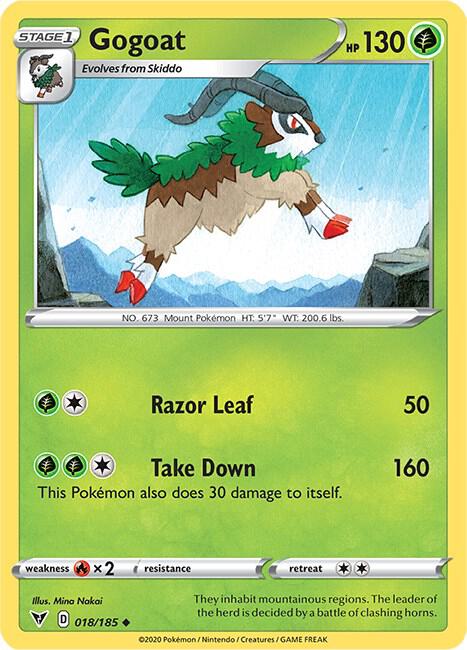 Gogoat 018/185 Reverse Holo Single