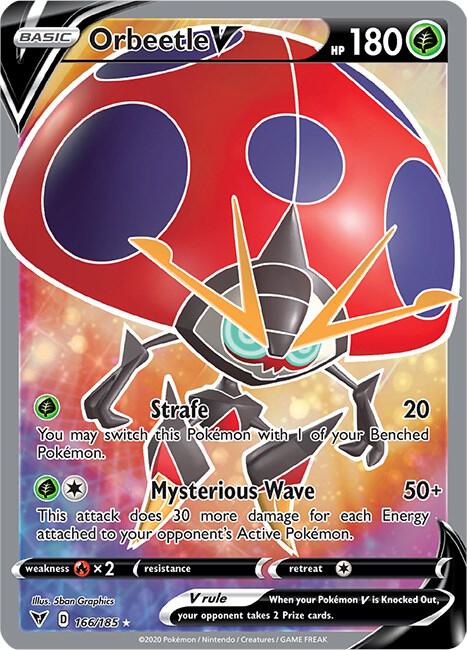 Orbeetle V (Full Art) 166/185 Holo Single