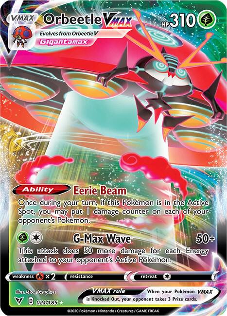 Orbeetle VMAX 021/185 Holo Single