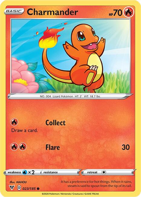 Charmander 023/185 Reverse Holo Single